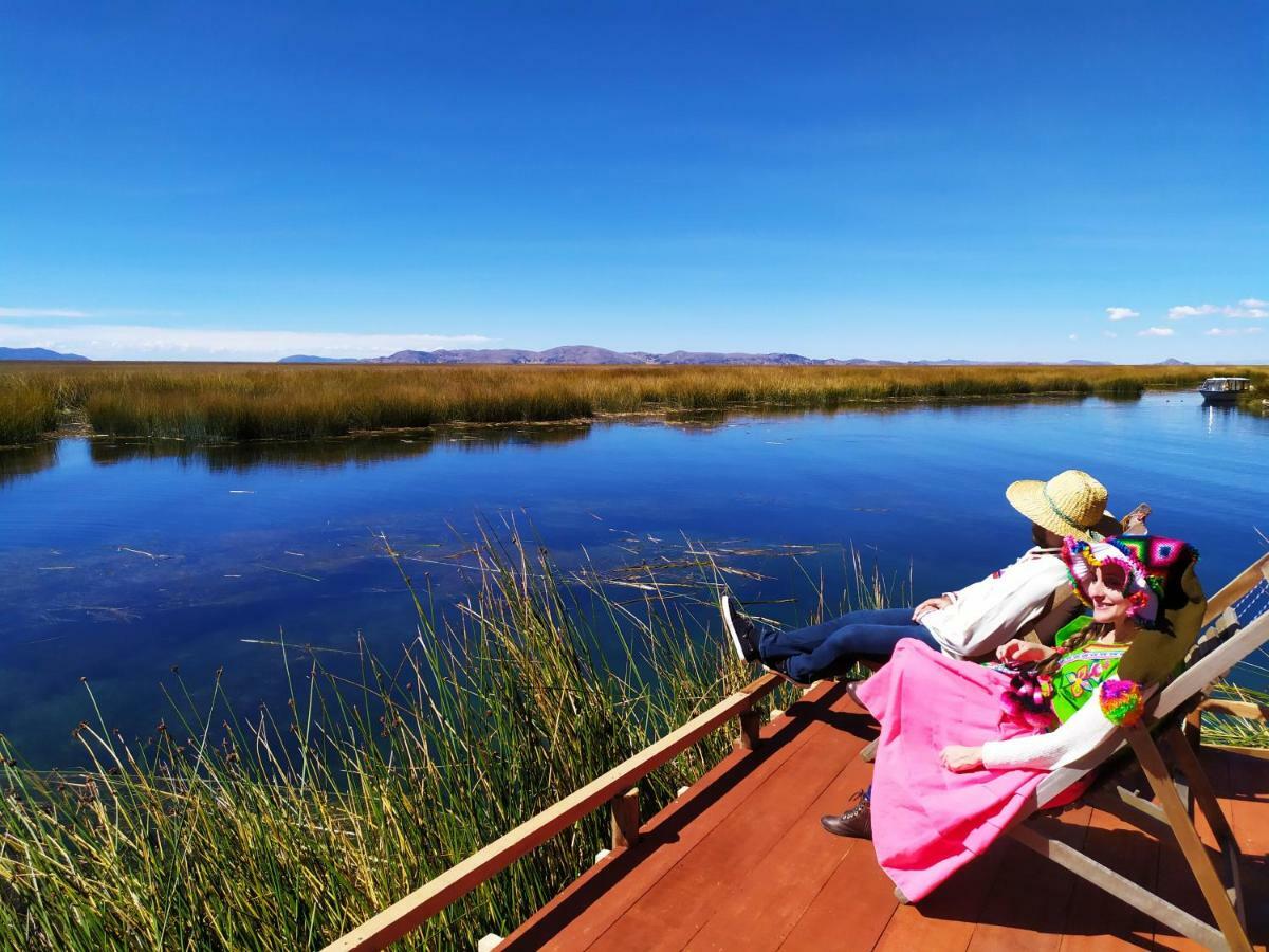 Вилла Uros Caminos Del Titicaca Peru Пуно Экстерьер фото